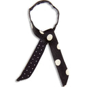 Lien en soie Gros Pois et mini Pois – Noir Blanc