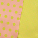 Bandeau de soie 13x140, Gros et mini Pois – Orange