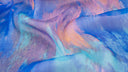 Silk Scarf 43x160, Aurore – Blue