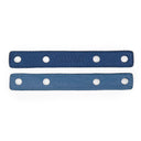 Bracelet Cuir et Lien en Ethnique/Mini Pois – Bleu