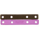 Bracelet Cuir et Lien en Pivoine et Gros Pois – Kaki