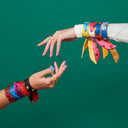 Bracelet Cuir et Lien en Pois – Bordeaux
