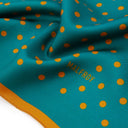Carré de soie 49, Pois – Vert Orange