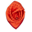 Carré de soie 49, Pois – Orange