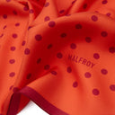 Carré de soie 49, Pois – Orange