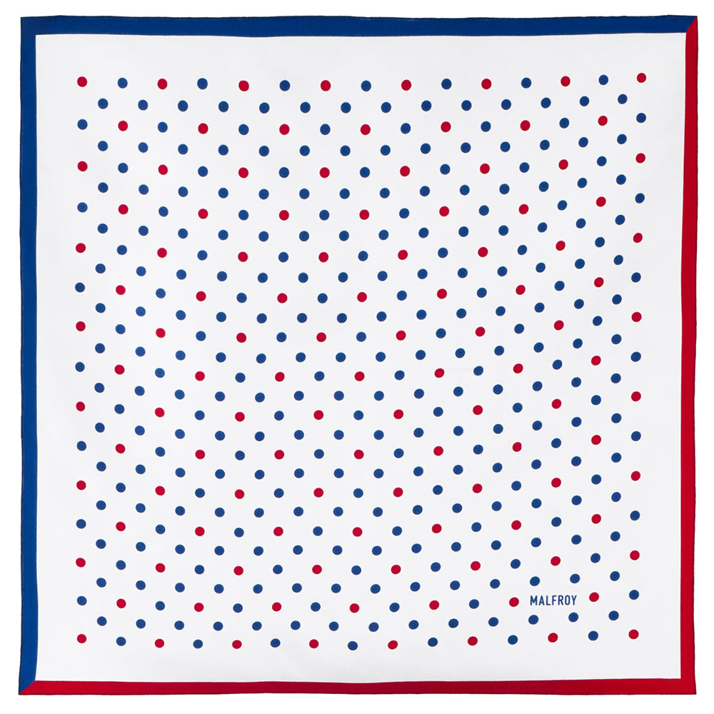 Carré De Soie à Pois Noir - 52x52 Cm - Neuf Avec étiquettes - Foulard Bandana élégant Pour Femme