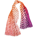 Linen and Cotton Scarf 51x180, Wild Grass – Pink