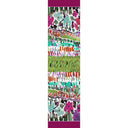 Echarpe en laine et soie 46x180 Jardin de l’artiste Thuy – Fuchsia