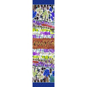 Echarpe en laine et soie 46x180 Jardin de l’artiste Thuy – Bleu