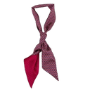 Bandeau de soie 13x140, Ovales doublé Mini Pois – Rouge