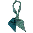 Bandeau de soie 13x140, Ovales doublé Mini Pois – Vert