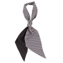 Bandeau de soie 13x140, Ovales doublé Mini Pois – Noir