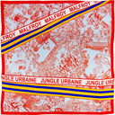 Carré de soie 67, Jungle Urbaine – Rouge