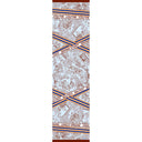 Echarpe en laine et soie 46x180 Gravures – Marron