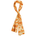 Echarpe en soie 33x140, Quotidien Citadin – Orange