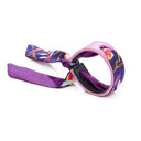 Bracelet Cuir et Lien en Faune et Mini Pois – Violet