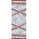 Echarpe en laine et soie 67x180 Toile de Jouy – Marron