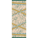Echarpe en laine et soie 67x180 Toile de Jouy – Vert
