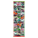 Echarpe en laine et soie 67x180 Puzzle de Carrosseries de l’Artiste Anne Du Planty – Orange