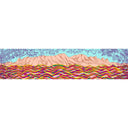 Echarpe en soie 33x140, pongé de soie La Baie des Surfeurs – Rose