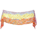 Echarpe en soie 33x140, pongé de soie La Baie des Surfeurs – Jaune