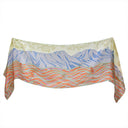 Echarpe en soie 33x140, pongé de soie La Baie des Surfeurs – Orange