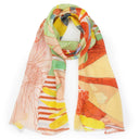 Echarpe en lin et coton 51x180 Closerie – Orange
