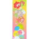 Echarpe en coton et soie 67x180 Florale – Rose Jaune