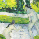 Carré de soie 67, Cézanne Baigneuse – Orange