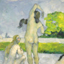 Carré de soie 67, Cézanne Baigneuse – Vert