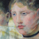 Carré de soie 90, Mary Cassatt The Loge – Roulotté Jaune