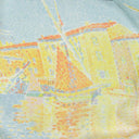Echarpe en soie 43x140, mousseline de soie Signac La Bouée – Jaune