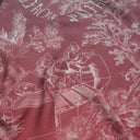 Carré en laine et soie 120 Modern Jouy – Bleu Bordeaux