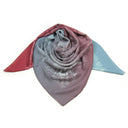 Carré en laine et soie 120 Modern Jouy – Bleu Bordeaux