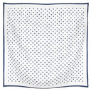 Carré de soie 67, Pois – Blanc