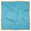 Carré de soie 67, Pois – Bleu