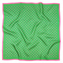 Carré de soie 67, Pois – Vert