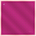 Carré de soie 67, Pois – Fuchsia