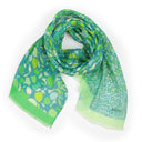 Echarpe en lin et coton 51x180 Nuée – Vert