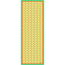 Echarpe en coton et soie 67x180 Color Mosaic – Jaune Vert
