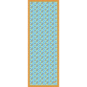 Echarpe en coton et soie 67x180 Color Mosaic – Bleu Orange