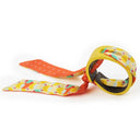 Bracelet Cuir et Lien en Hexa/Mini Pois – Jaune
