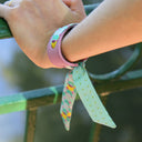 Bracelet Cuir et Lien en Hexa/Mini Pois Emily – Vert