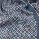 Echarpe en laine et soie 67x180 Fusion – Bleu