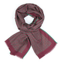 Echarpe en laine et soie 67x180 Fusion – Bordeaux