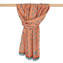 Echarpe en laine et soie 46x180 Absolu – Orange