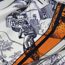 Carré de soie 120, Toile de Jouy Sport – Bleu