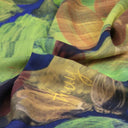 Wool and Silk Square 120, The Forest by the Artist Thuy – Green