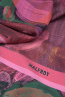Echarpe en laine et soie 67x180 Virevolte de l’artiste Thuy – Rose