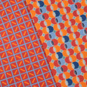 Bandeau de soie 6x86, Hexa/Structure – Orange